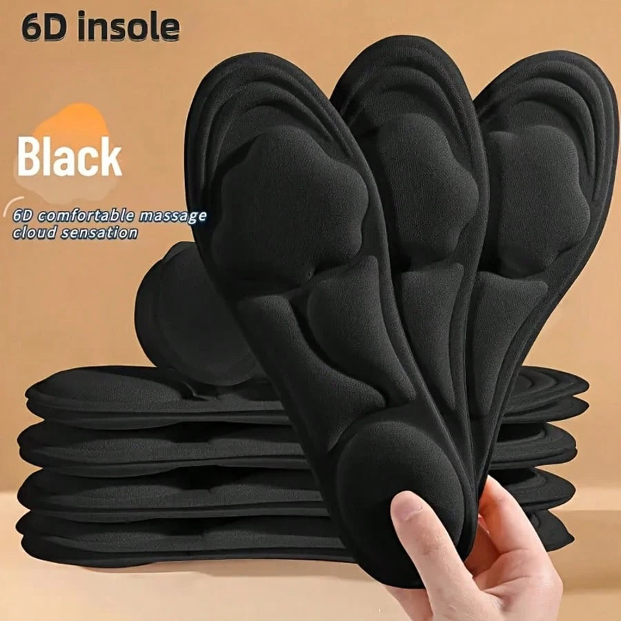 6pcs (3 Pairs) Women's Soft Memory Foam Insoles, Thick Soft Breathable, Suitable For Various Daily Environments, Comfortable Wear, Won't Cause Foot Fatigue Even After Long-Time Wearing.