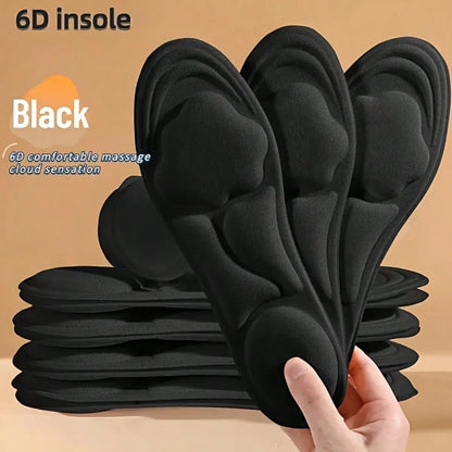 6pcs (3 Pairs) Women's Soft Memory Foam Insoles, Thick Soft Breathable, Suitable For Various Daily Environments, Comfortable Wear, Won't Cause Foot Fatigue Even After Long-Time Wearing.