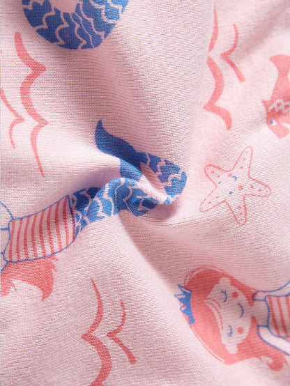 6pcs Young Girls Cute Underwear: With Unicorn, Fox, Balloon, Castle And Other Colorful Patterns
