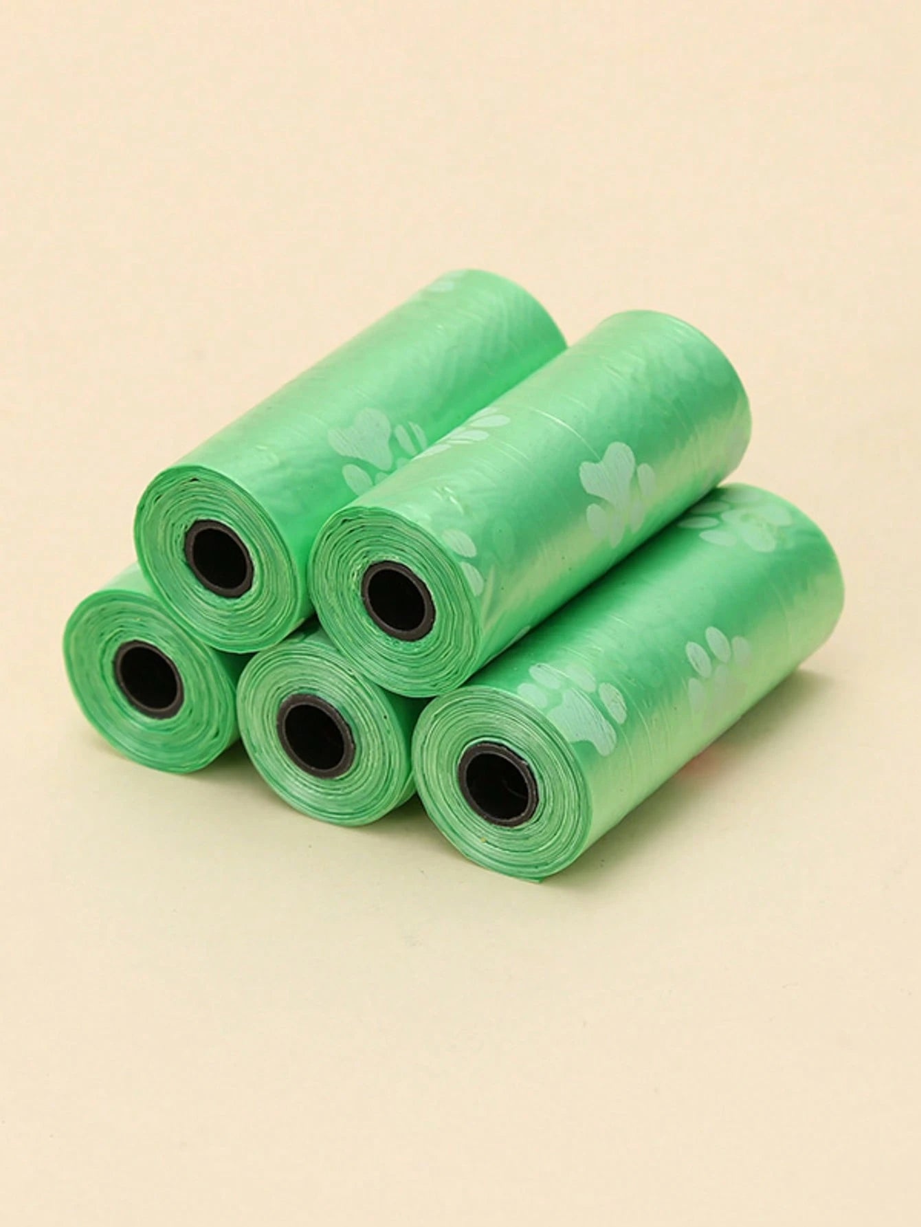 75 Pet Printable Trash Bags 5 Rolls Portable Dog Poop Bags 15 Bags/ Roll Pet Waste Replacement Cleaning Poop Bag For Cats And Dogs
