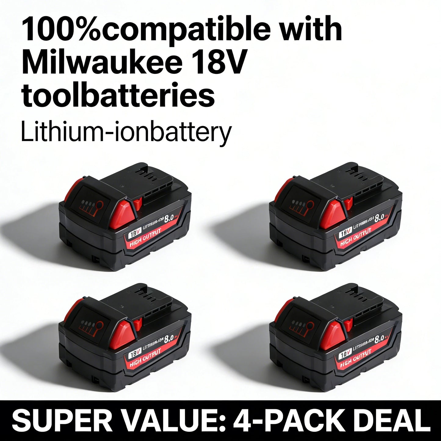 8.0Ah 18V Battery For Tools 48-11-1850 48-11-1860 48-11-1820 48-11-1840 48-11-1815 48-11-1830 48-11-1870 Fast