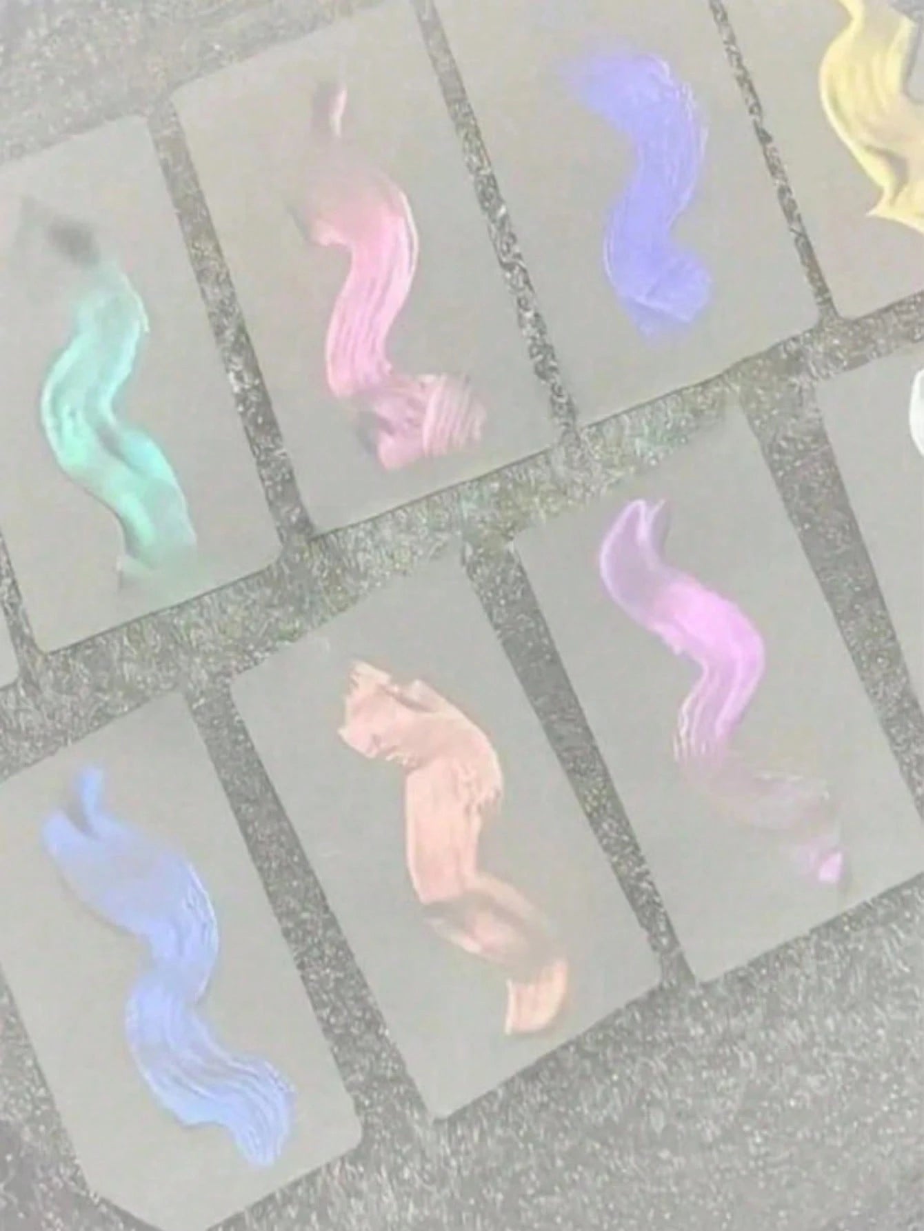 9 Colors Mermaid Powder, 9pcs Round Holographic Mermaid Powder- Odorless, High Gloss Pearl Shell Holographic Glitter Effect, For Nail Art Decoration