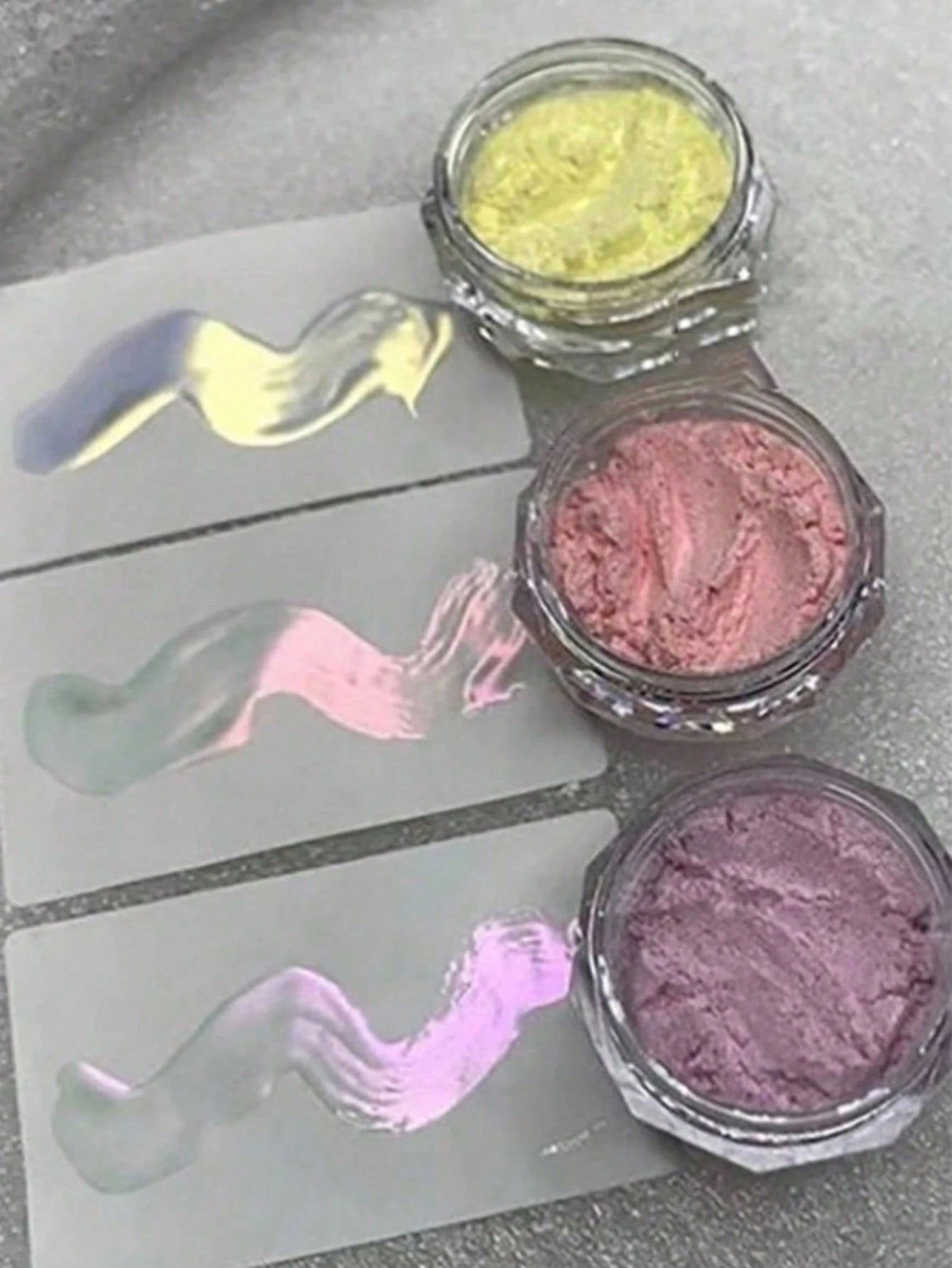 9 Colors Mermaid Powder, 9pcs Round Holographic Mermaid Powder- Odorless, High Gloss Pearl Shell Holographic Glitter Effect, For Nail Art Decoration