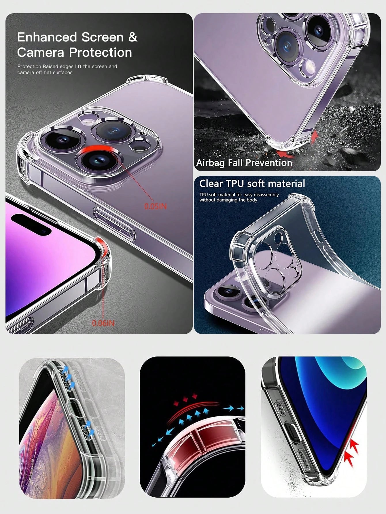 A Customizable Family/Pet/Couple/Wedding/Lifestyle/Travel Phone Case/Protective Cover With 4 Photos For Galaxy S22/S23/UltraA14/Compatible With IPhone 11/12/13/14/15 Pro Max Personalized Gifts