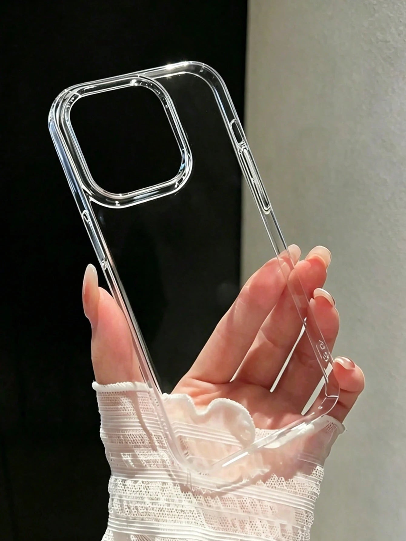 A Super Clear Crystal-Like Phone Case, Simple Transparent Phone Case, Lightweight Large Hole Full Coverage Soft TPU Material, Compatible With 7/8//XR/11/12/14/13/12/14/15/16Promax/16E/17/17pro/17Proma