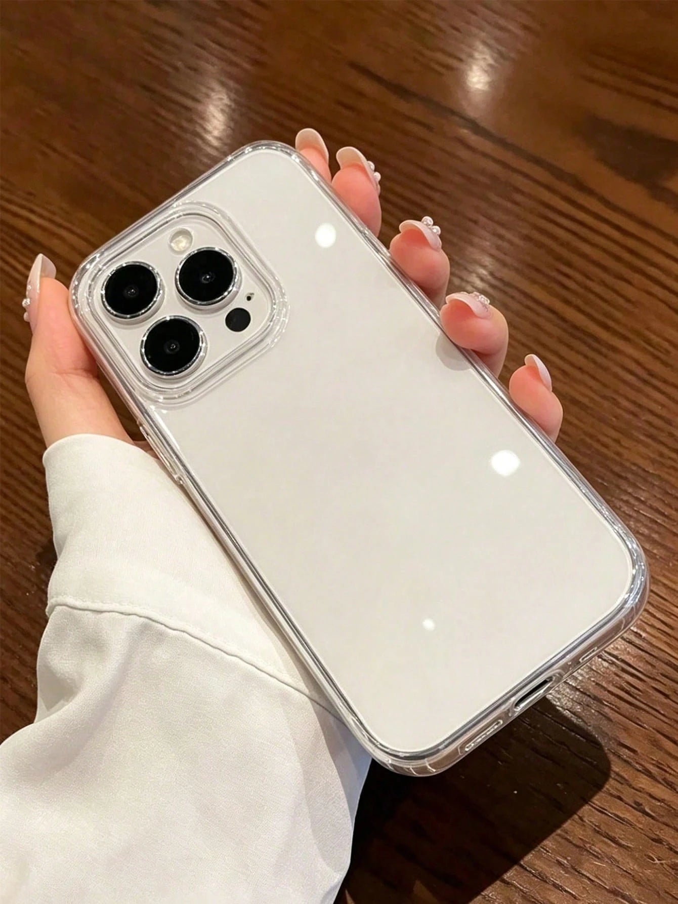 A Super Clear Crystal-Like Phone Case, Simple Transparent Phone Case, Lightweight Large Hole Full Coverage Soft TPU Material, Compatible With 7/8//XR/11/12/14/13/12/14/15/16Promax/16E/17/17pro/17Proma