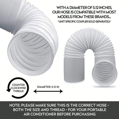 Adjustable Air Ducting Pipe Heavy-Duty Four-Layer Protection Dryer Vent Hose Exhaust White