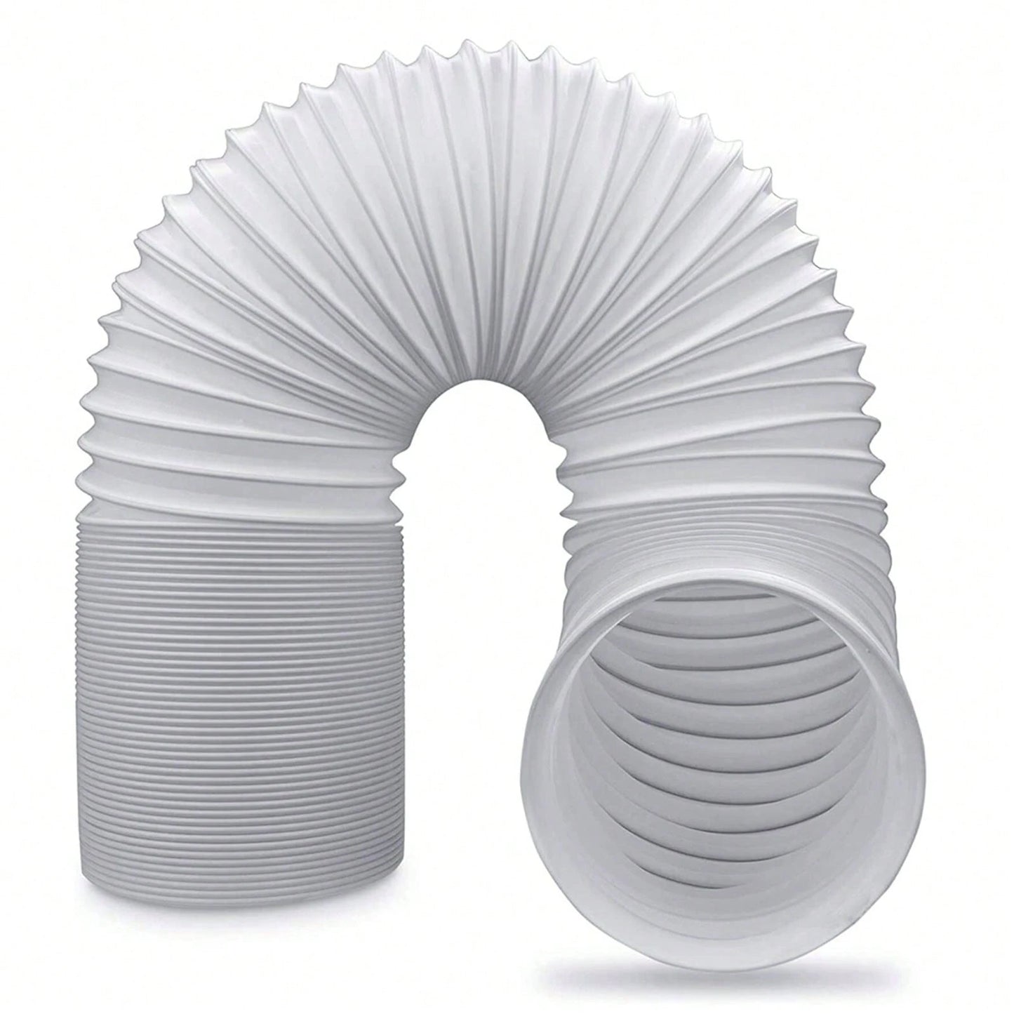 Adjustable Air Ducting Pipe Heavy-Duty Four-Layer Protection Dryer Vent Hose Exhaust White