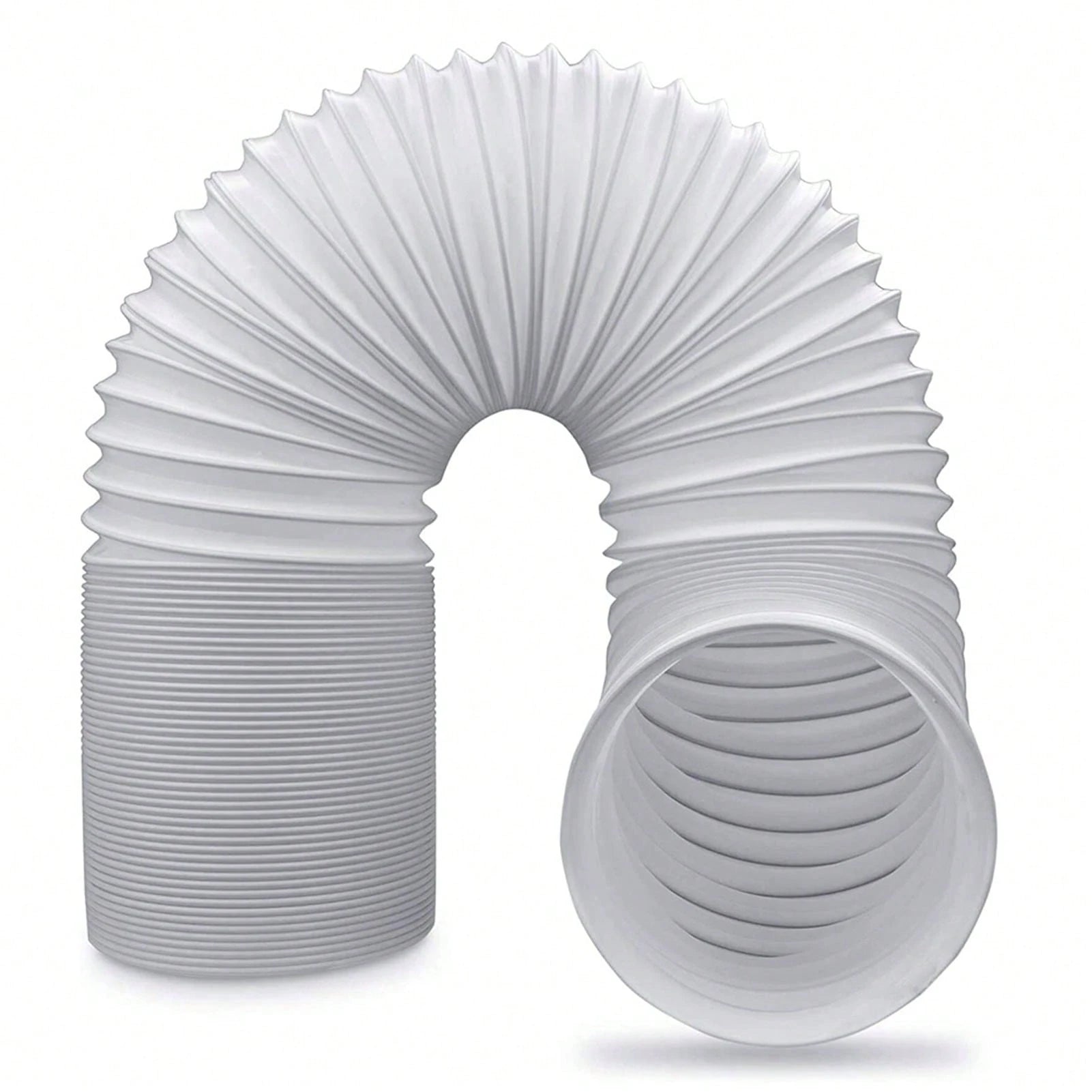 Adjustable Air Ducting Pipe Heavy-Duty Four-Layer Protection Dryer Vent Hose Exhaust White