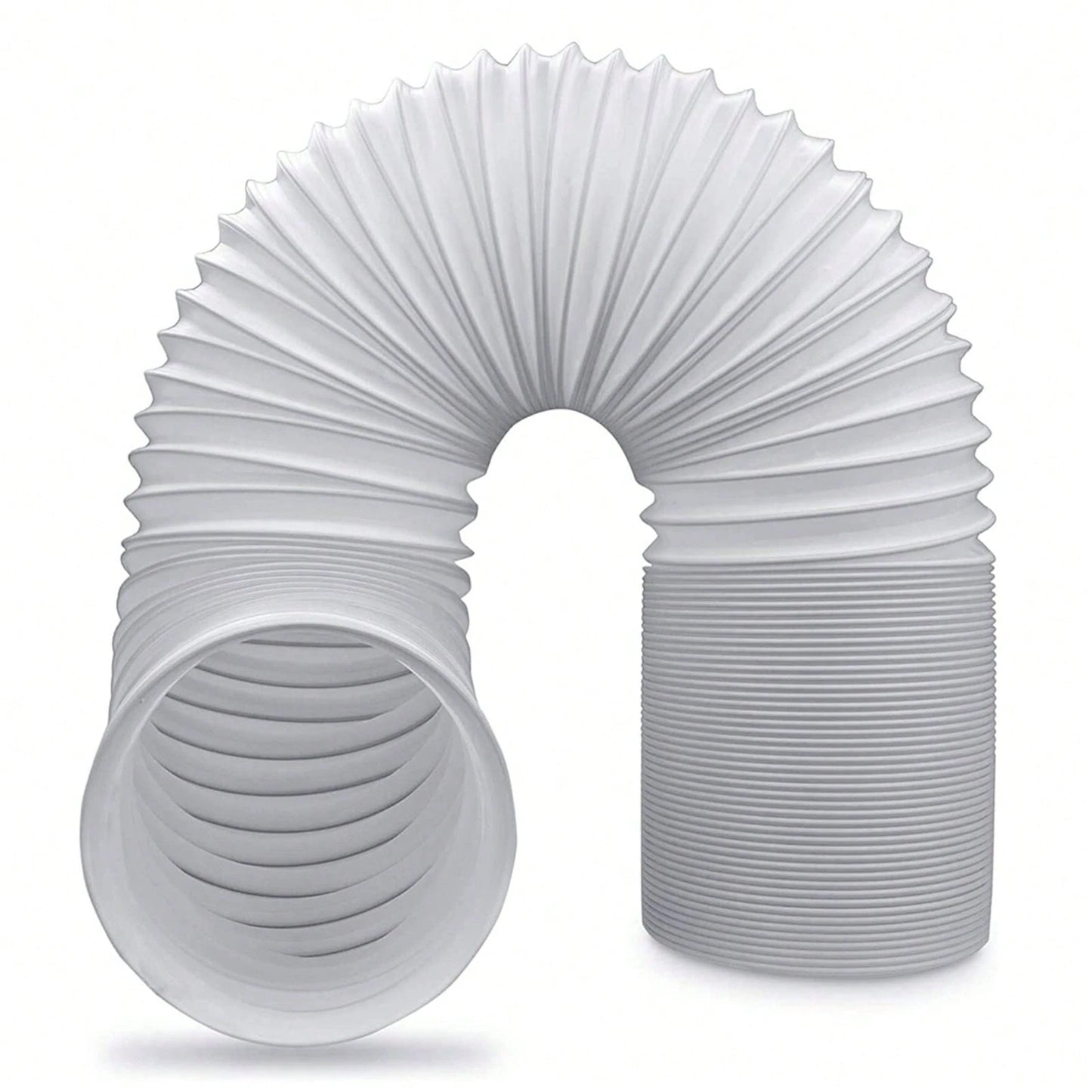Adjustable Air Ducting Pipe Heavy-Duty Four-Layer Protection Dryer Vent Hose Exhaust White