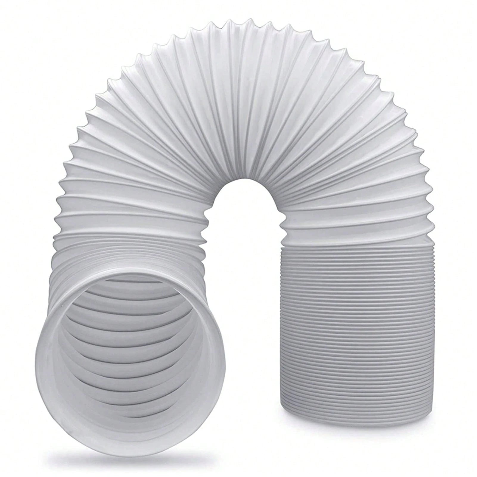 Adjustable Air Ducting Pipe Heavy-Duty Four-Layer Protection Dryer Vent Hose Exhaust White