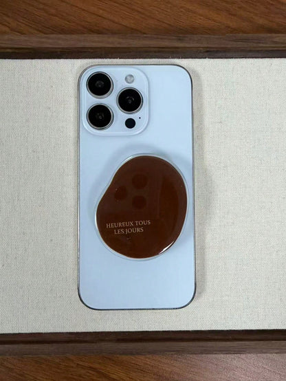 Adjustable Asymmetrical Shaped Push-Pull Phone Grip Asymmetrical Pattern Phone Grip Stand, Slouchy Bracket, Adhesive Portable Air Cushion Phone Holder Mother's Day Gift