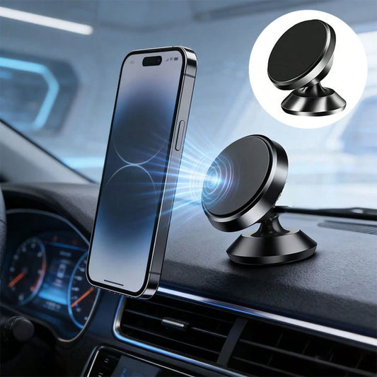 Adjustable Magnetic Car Phone Holder Magnetic Car Phone Holder For Dashboard, Strong Magnet Tight Fit, Non-Slip & Scratch-Free, Multi-Angle Adjustable, Universal For All Phone Models, Navigation Mount