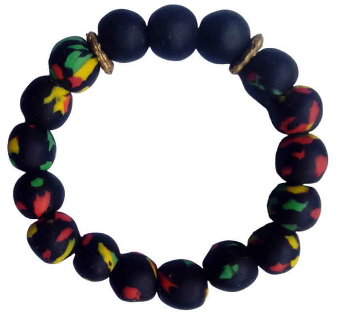 African Sunrise Bracelet: African Beaded Bracelet