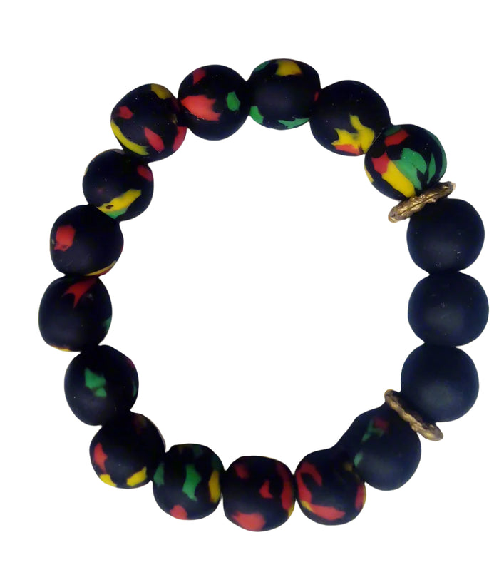 African Sunrise Bracelet: African Beaded Bracelet