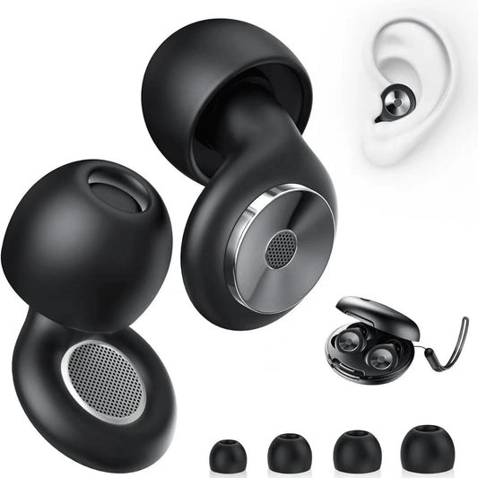 airskyce 45dB Super Comfortable Reusable Noise Cancelling Earplugs, Suitable For Concerts/Shooting/Travel/Snoring- Silicone Hearing Protection Earplugs, Comes With 8 Ear Tips