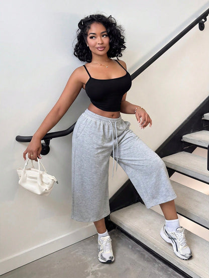 Alexandranx Summer For Women Streetwear Casual Sports Loose-Fitting Athletic Shorts, Gray Track, For Gym City Break, Run