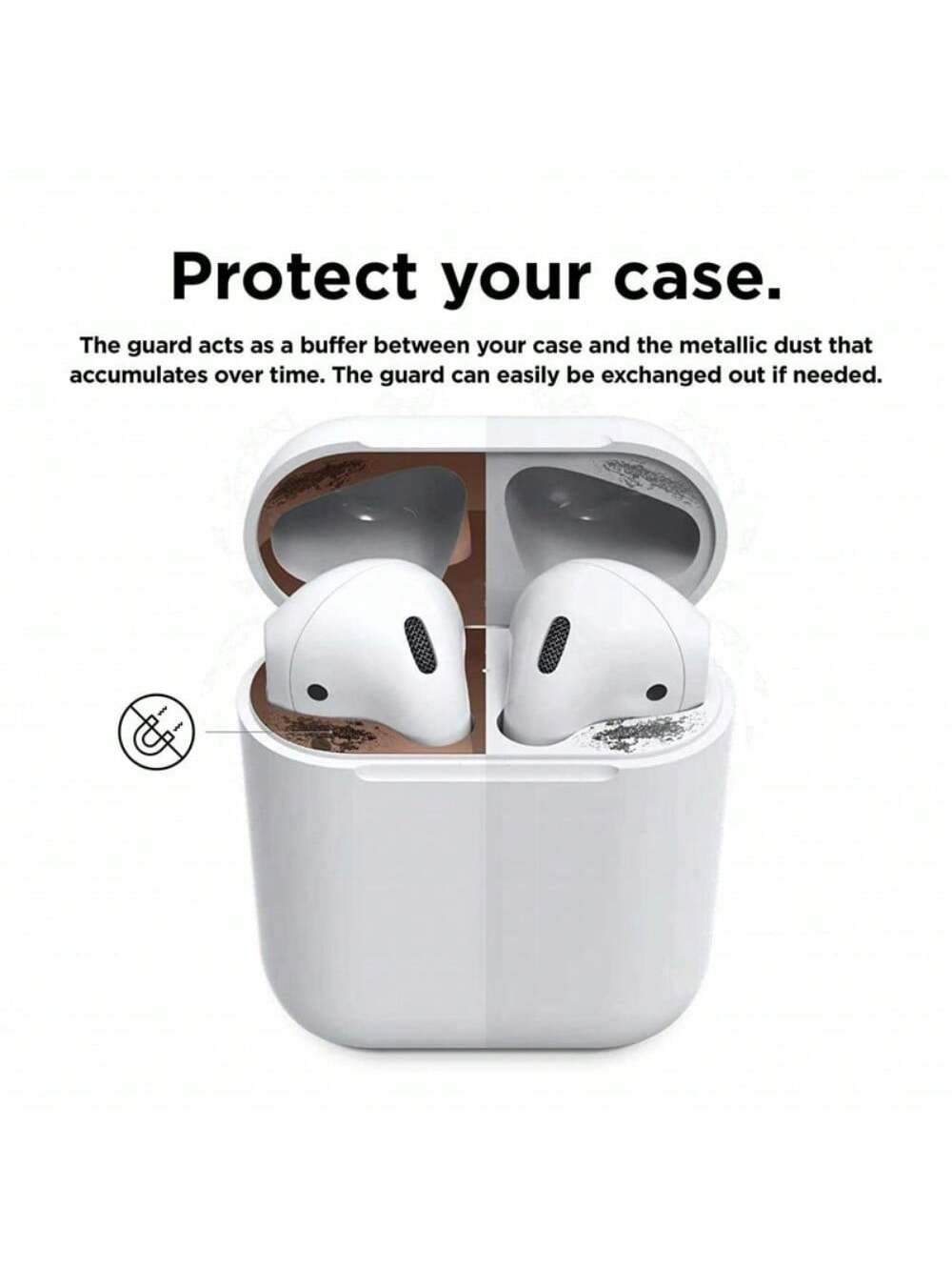 Alloy Metal Dust Guard Sticker Bluetooth Earphone Cases Metal Dust Guard Sticker Case Compatible With Airpods Pro 2 1 Compatible With AirPods 3 4 Birthday