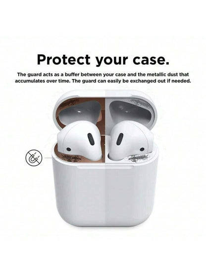 Alloy Metal Dust Guard Sticker Bluetooth Earphone Cases Metal Dust Guard Sticker Case Compatible With Airpods Pro 2 1 Compatible With AirPods 3 4 Birthday
