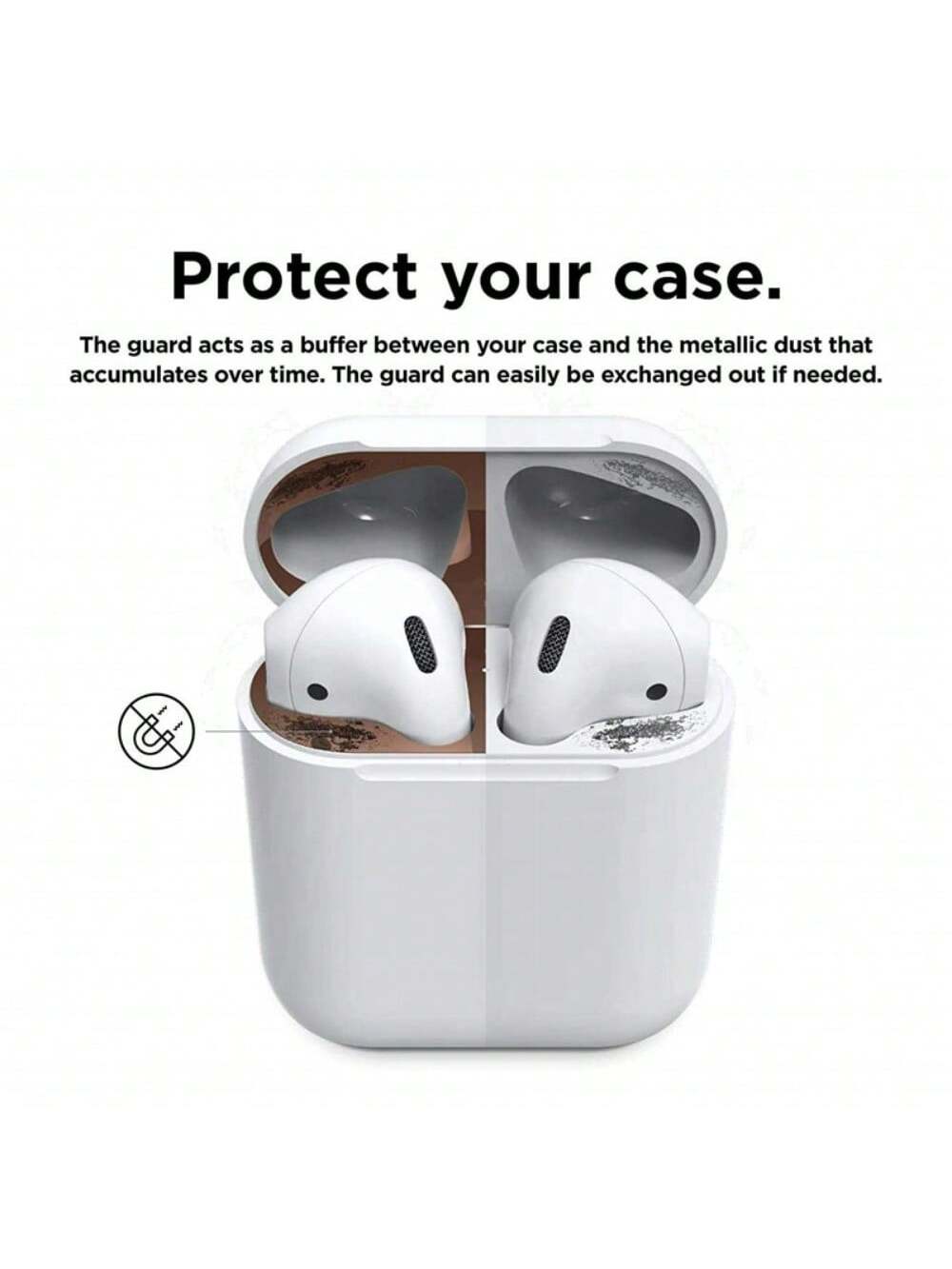 Alloy Metal Dust Guard Sticker Bluetooth Earphone Cases Metal Dust Guard Sticker Case Compatible With Airpods Pro 2 1 Compatible With AirPods 3 4 Birthday