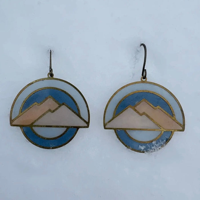 Alpina Stained Glass Resin Earrings
