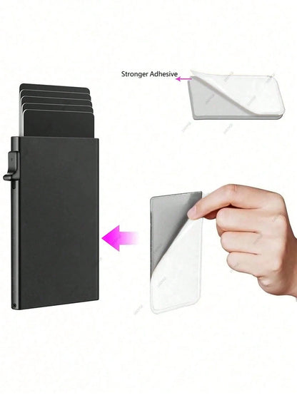 Aluminum Alloy Anti-Theft Card Case Wallet Birthday/Valentine's Day/Father's Day Gift Travel Back To School Card Holder Wallet Business Card Holder Credit Card Holder For Men Mini Wallet Card Wallet R