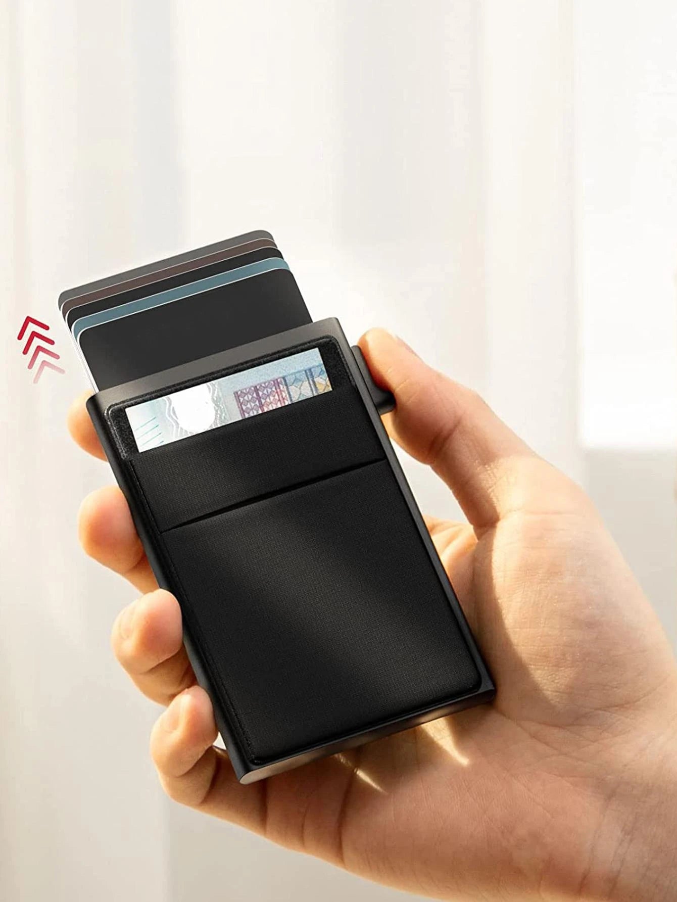 Aluminum Alloy Anti-Theft Card Case Wallet Birthday/Valentine's Day/Father's Day Gift Travel Back To School Card Holder Wallet Business Card Holder Credit Card Holder For Men Mini Wallet Card Wallet R