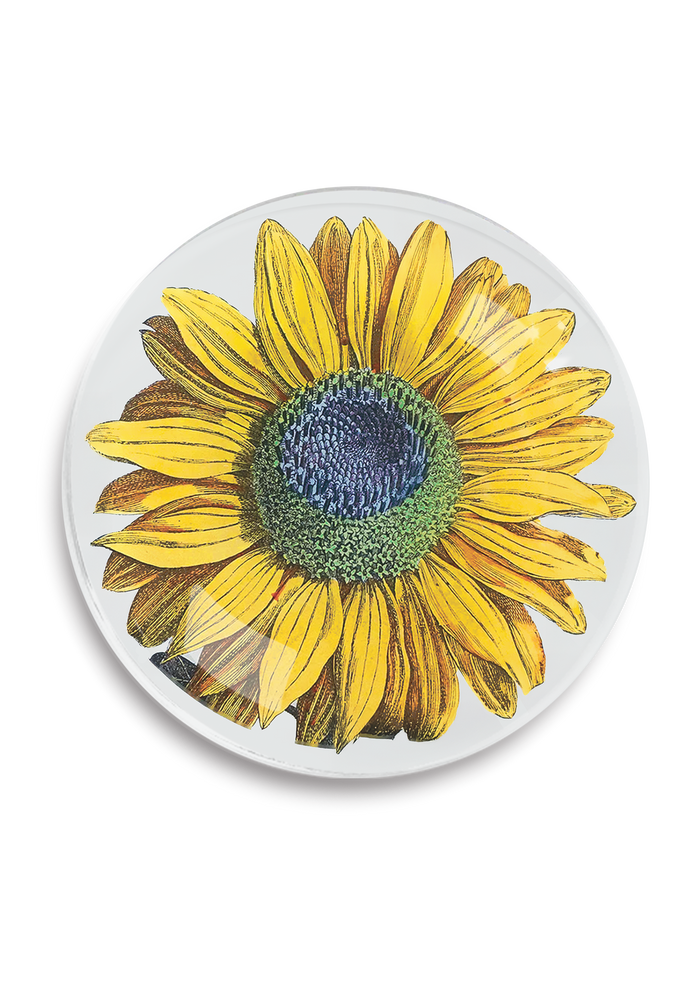 Amagansett Sunflower Round Decoupage Tray - Ben's Garden