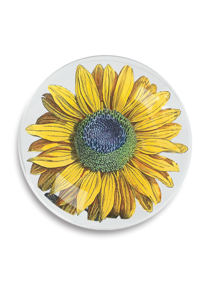 Amagansett Sunflower Round Decoupage Tray - Ben's Garden