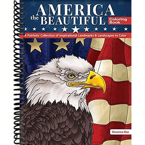 America The Beautiful Coloring Book: A Patriotic Collection Of Inspirational Landmarks & Landscapes To Color (Design Originals)