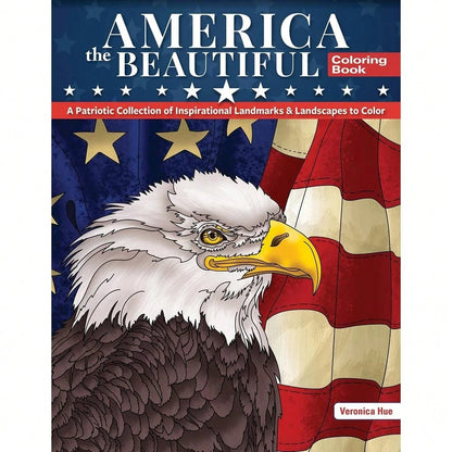 America The Beautiful Coloring Book: A Patriotic Collection Of Inspirational Landmarks & Landscapes To Color (Design Originals)