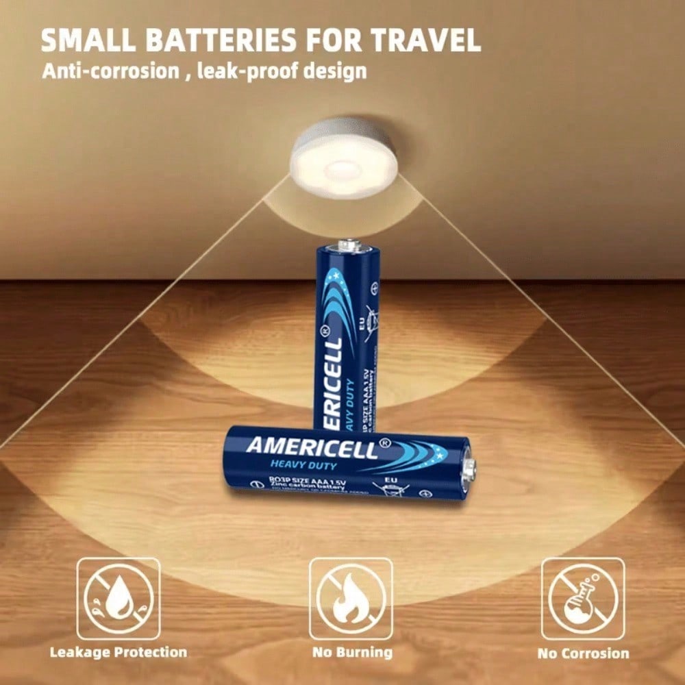 AMERICELL 120 Pcs AA Batteries, High-Power Carbon For Flashlights, Wireless Keyboards, Toys & Emergency Devices- (Disposable Battery, Non-Rechargeable.)