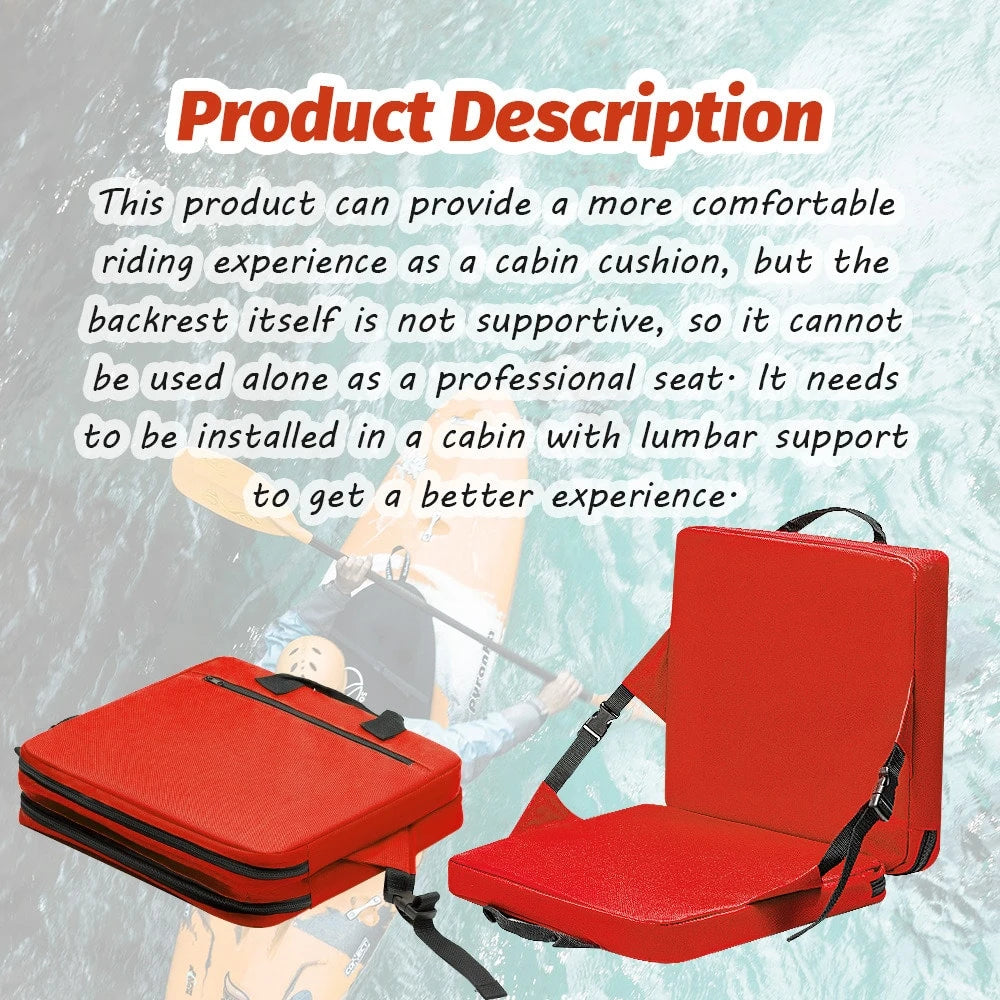 An Outdoor Portable Folding Seat Cushion; Stadium Seat; Portable Chair With Integrated Backrest