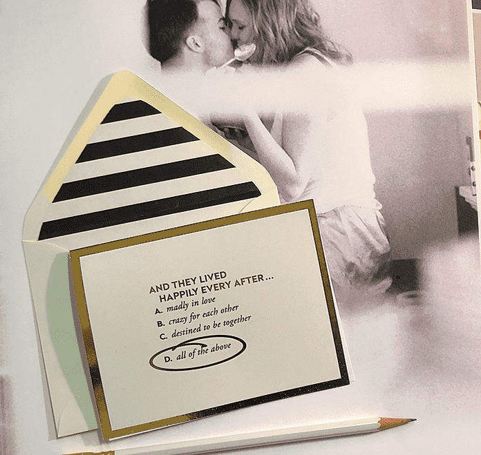 And They Lived Happily Ever After Greeting Card, Single Folded Card or Boxed Set of 8 - Ben's Garden