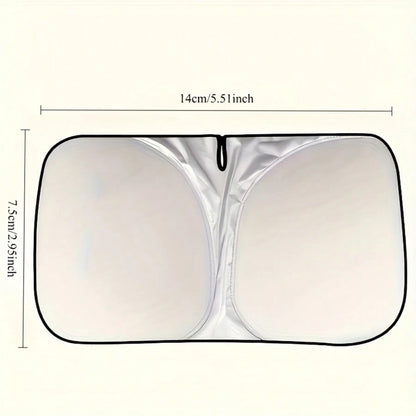 Anti-Ultraviolet Reflective Car Windshield Sunshade Protects The Inner And Outer Window Sunshades From The Effects Of Sunlight.