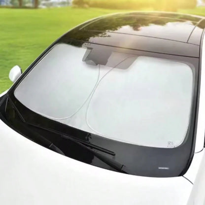 Anti-Ultraviolet Reflective Car Windshield Sunshade Protects The Inner And Outer Window Sunshades From The Effects Of Sunlight.