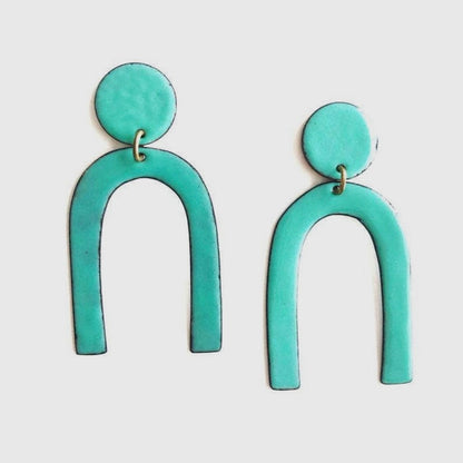 Arc Enamel Earrings