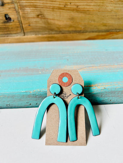Arc Enamel Earrings