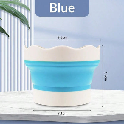 Art Folding Brush Washer Silicone Mini Water Bucket, Professional Painting Brush Washer Cup For Middle School Students And Watercolor/Gouache Painters, Essential For Art Students, Made Of Soft Silicon