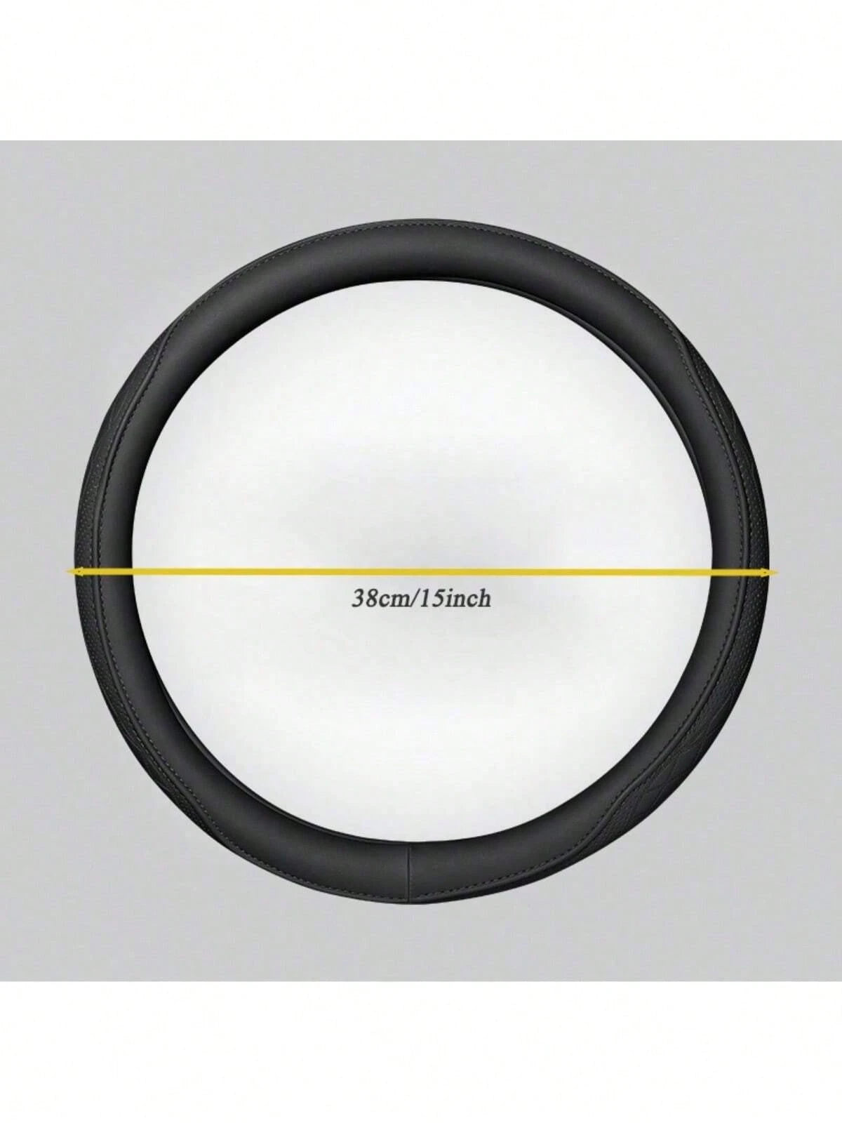 Automobile Silicone Steering Wheel Cover Is Ultra-Thin And Fashionable. Sweat-Absorbent And Non-Slip Universal Carbon Fiber Is Tasteless In Summer.