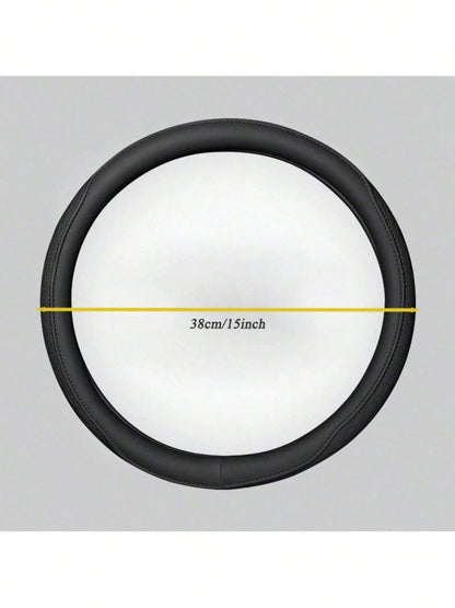 Automobile Silicone Steering Wheel Cover Is Ultra-Thin And Fashionable. Sweat-Absorbent And Non-Slip Universal Carbon Fiber Is Tasteless In Summer.