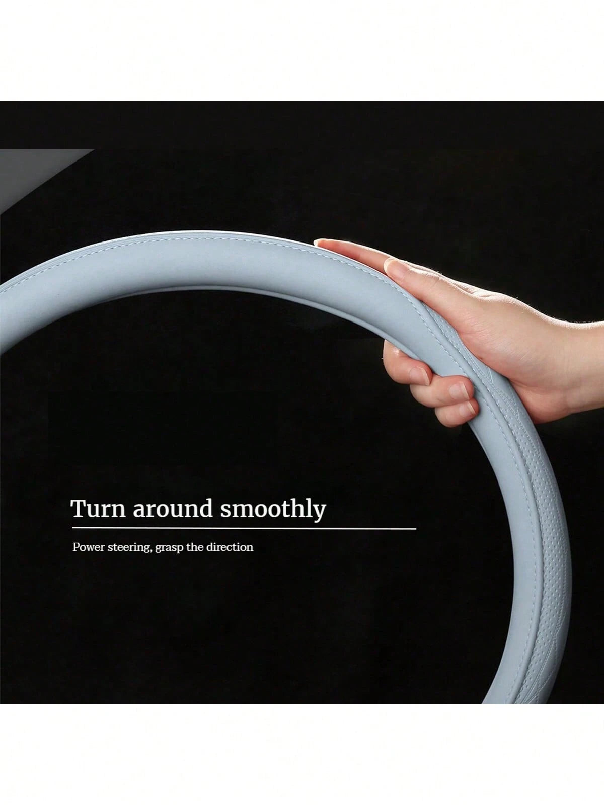 Automobile Silicone Steering Wheel Cover Is Ultra-Thin And Fashionable. Sweat-Absorbent And Non-Slip Universal Carbon Fiber Is Tasteless In Summer.