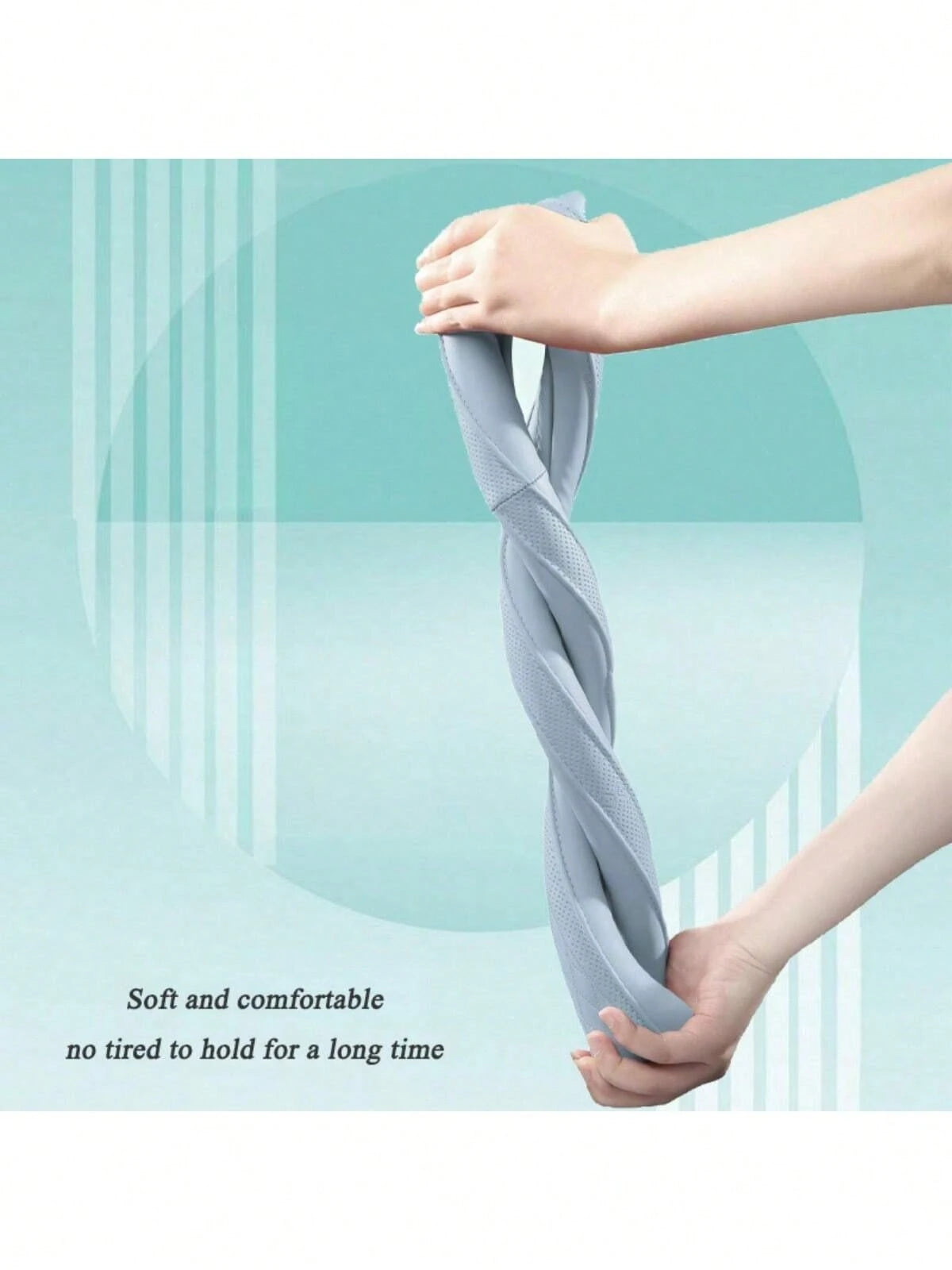 Automobile Silicone Steering Wheel Cover Is Ultra-Thin And Fashionable. Sweat-Absorbent And Non-Slip Universal Carbon Fiber Is Tasteless In Summer.