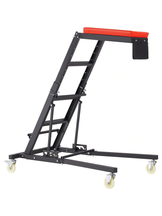 Automotive Top Creeper, With Adjustable Height, 400 LBS Capacity High Creeper, 4 Swivel Caster Wheels, Padded Deck, Foldable Creeper For Home Garage, Workshop Heavy Duty Creeper For Auto Repair And Ma