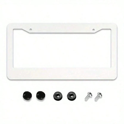 [Available] 2D Flat, 1 Piece 2D Flat Hunting Duck Camouflage Double-Hole Aluminum License Plate Frame- Rust-Proof, Unisex (122x6.3inch)- Standard American Car License Plate Protector, Hunting Theme