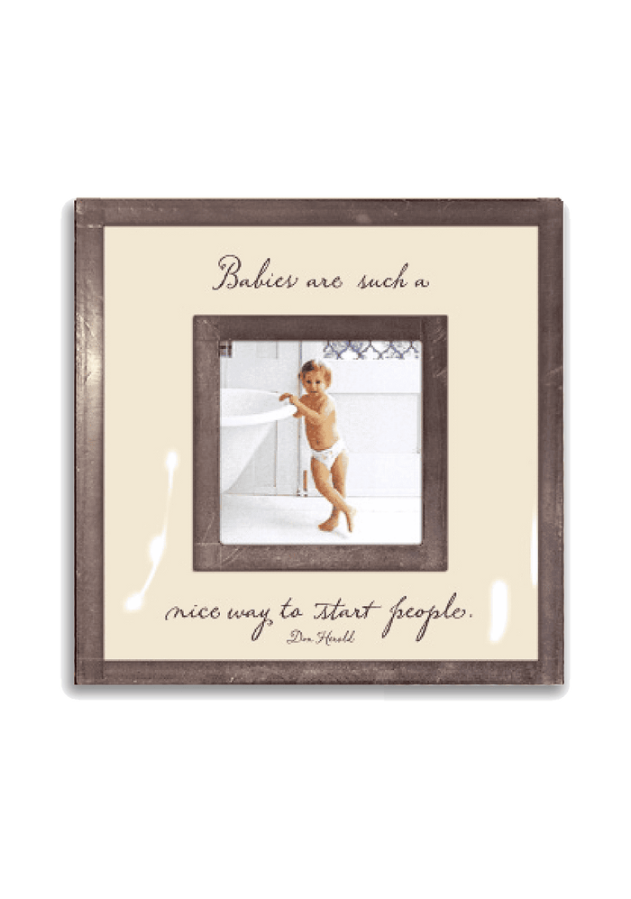 Babies Are Such Nice Ways 3"x 3" Copper & Glass Photo Frame - Ben's Garden