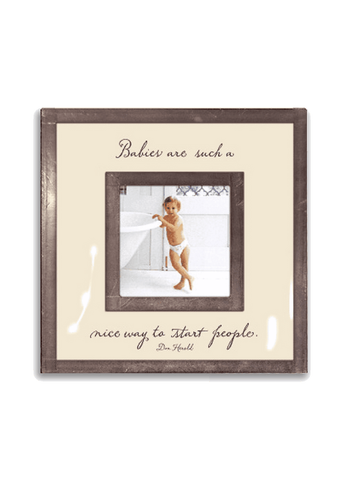 Babies Are Such Nice Ways 3"x 3" Copper & Glass Photo Frame - Ben's Garden