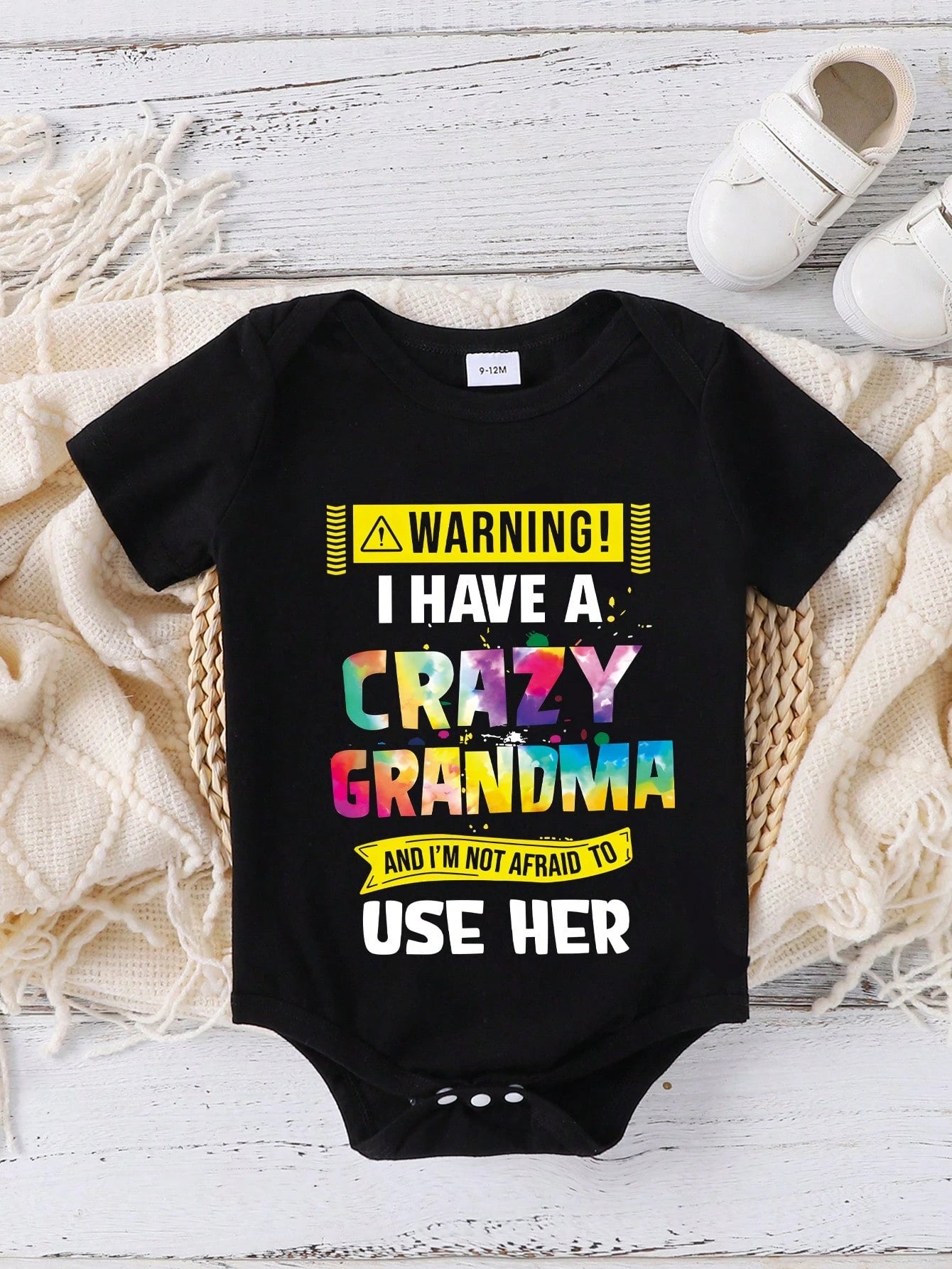 Baby Boy Cute Letter Printed Short Sleeve Bodysuit, Summer