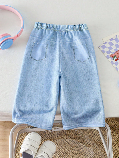 Baby Boy/Girl Knit Fitted Casual Pants, Newborn Girls Loose Straight Knit Trousers, Autumn/Winter Outdoor Knit Sweatpants For Baby Girls