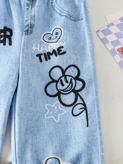 Baby Boy/Girl Knit Fitted Casual Pants, Newborn Girls Loose Straight Knit Trousers, Autumn/Winter Outdoor Knit Sweatpants For Baby Girls